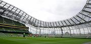 3 August 2010; A general view of the Aviva Stadium during Airtricity League XI squad training ahead of the Airtricity Challenge match between Airtricity League XI and Manchester United on Wednesday 4th August. Squad Training ahead of Airtricity Challenge, Aviva Stadium, Lansdowne Road, Dublin. Picture credit: Stephen McCarthy / SPORTSFILE