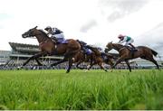 23 June 2016; Eagle Spirit, with Donnacha O'Brien up, on their way to winning the Irish Stallion Farms European Breeders Fund Maiden during the Bulmer's Evening Meeting at Leopardstown Racecourse in Leopardstown, Dublin. Photo by Cody Glenn/Sportsfile