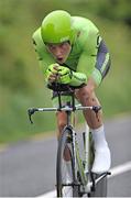 23 June 2016; Ryan Mullen, Cannondlae Pro Cycling Team, in action during the National Road Race Championships Time Trial in Kilcullen, Co Kildare. Photo by Stephen McMahon / Sportsfile