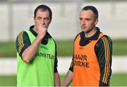 23 June 2016; Offaly joint managers Liam Dunphy, left, and James McGrath during the Bord Gáis Energy Leinster GAA Hurling U21 Championship Semi-Final between Carlow and Offaly at Netwatch Cullen Park in Carlow. Photo by Matt Browne/Sportsfile