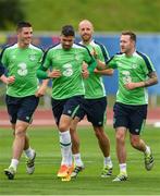 24 June 2016; Republic of Ireland players Ciaran Clark, Jonathan Walters, David Meyler and Aiden McGeady during squad training in Versailles, Paris, France. Photo by David Maher/Sportsfile