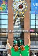 24 June 2016; Republic of Ireland supporters Martin, left, and Barry Mullin, from Derry City, outside the Gare de la Part-Dieu in Lyon. Photo by Stephen McCarthy/Sportsfile