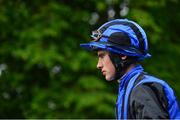 23 June 2016; Jockey Donagh O'Connor ahead of the Nathan Carter Apprentice Handicap during the Bulmer's Evening Meeting at Leopardstown Racecourse in Leopardstown, Dublin. Photo by Cody Glenn/Sportsfile