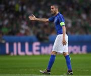 22 June 2016; Leonardo Bonucci of Italy during the UEFA Euro 2016 Group E match between Italy and Republic of Ireland at Stade Pierre-Mauroy in Lille, France. Photo by Stephen McCarthy/Sportsfile