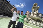 24 June 2016; Republic of Ireland supporters Craig Connolly, right, from Tallaght, Dublin, and Shane Valentine, from Tallaght, Dublin, in Lyon ahead of Sunday's game. Photo by Stephen McCarthy/Sportsfile