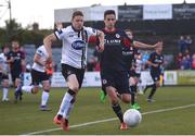 24 June 2016; Shane Grimes of Dundalk in action against Sam Verdon of St Patrick’s Athletic during the SSE Airtricity League Premier Division game between Dundalk and St Patrick’s Athletic at Oriel Park in Dundalk, Co Louth. Photo by Sportsfile