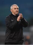 24 June 2016; Cork City manager John Caulfield applauds the Cork City supporters following the SSE Airtricity League Premier Division game between Shamrock Rovers and Cork City at Tallaght Stadium in Tallaght, Dublin. Photo by Ramsey Cardy/Sportsfile