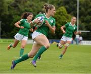 25 June 2016; Alison Miller of Ireland scores her side's, and her second try of the match during the World Rugby Women's Sevens Olympic Repechage Pool C match between Ireland and Trinidad & Tobago at UCD Sports Centre in Belfield, Dublin. Photo by Seb Daly/Sportsfile