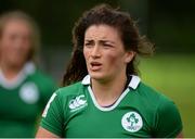 25 June 2016; Captain of Ireland Lucy Mulhalll leaves the field following her team's victory during the World Rugby Women's Sevens Olympic Repechage Pool C match between Ireland and Portugal at UCD Sports Centre in Belfield, Dublin. Photo by Seb Daly/Sportsfile