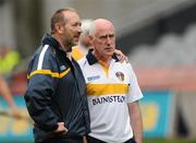 25 July 2010; Antrim manager Dinny Cahill, right, along with selector Bobby Thornhill. GAA Hurling All-Ireland Senior Championship Quarter-Final, Cork v Antrim, Croke Park, Dublin. Picture credit: Oliver McVeigh / SPORTSFILE