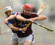 25 July 2010; Iarla Tannian, Galway, in action against Michael Cahill, Tipperary. GAA Hurling All-Ireland Senior Championship Quarter-Final, Tipperary v Galway, Croke Park, Dublin. Picture credit: Oliver McVeigh / SPORTSFILE