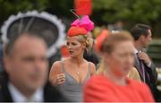 25 June 2016; Racegoers arrive at the Curragh Racecourse in the Curragh, Co. Kildare. Photo by Cody Glenn/Sportsfile