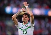 25 June 2016; Kyle Lafferty of Northern Ireland following his side's defeat during the UEFA Euro 2016 Round of 16 match between Wales and Northern Ireland at Parc de Princes in Paris, France. Photo by Stephen McCarthy/Sportsfile