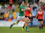 25 June 2016; Amee Leigh Murphy Crowe of Ireland on her way to scoring her side's second try of the match during the World Rugby Women's Sevens Olympic Repechage Pool C match between Ireland and China at UCD Sports Centre in Belfield, Dublin. Photo by Seb Daly/Sportsfile