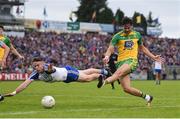 25 June 2016; Odhrán Mac Niallais of Donegal shoots to score his side's first goal of the game during the Ulster GAA Football Senior Championship Semi-Final game between Donegal and Monaghan at Kingspan Breffni Park in Cavan. Photo by Ramsey Cardy/Sportsfile