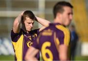 25 June 2016; Jim Rossiter of Wexford reacts after defeat to Fermanagh in their GAA Football All-Ireland Senior Championship Round 1B match at Innovate Wexford Park in Wexford. Photo by Diarmuid Greene/Sportsfile