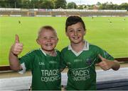 25 June 2016; Fermanagh supporters Thomas Cox, aged 7, left, and Ethan Connolly, aged 11, before their GAA Football All-Ireland Senior Championship Round 1B match with Wexford at Innovate Wexford Park in Wexford. Photo by Diarmuid Greene/Sportsfile