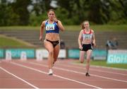 25 June 2016; Catherine McManus of Dublin City Harriers, competing in the Womens 200m - Heat 2 during the GloHealth National Senior Track & Field Championships at Morton Stadium in Santry, Co Dublin. Photo by Sam Barnes/Sportsfile