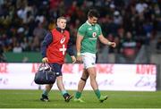 25 June 2016; Tiernan O'Halloran of Ireland leaves the pitch after receiving a knock to the head during the Castle Lager Incoming Series 3rd Test between South Africa and Ireland at the Nelson Mandela Bay Stadium in Port Elizabeth, South Africa. Photo by Brendan Moran/Sportsfile