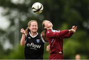 26 June 2016; Aoife Thompson of Galway and District League in action against Aisling Spillane of Metropolitan Girls League during their FAI U16 Gaynor Cup Final at University of Limerick in Limerick. Photo by Diarmuid Greene/Sportsfile
