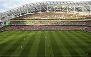 4 August 2010; A general view of the Aviva Stadium as Manchester United kick-off the game with Airtricity League XI. Friendly Match, Airtricity League XI v Manchester United, Aviva Stadium, Lansdowne Road, Dublin. Picture credit: Stephen McCarthy / SPORTSFILE