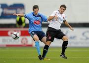 6 August 2010; Dwayne Wilson, UCD, in action against Shaun Kelly, Dundalk. Airtricity League Premier Division, Dundalk v UCD, Oriel Park, Dundalk, Co. Louth. Photo by Sportsfile