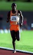 29 June 2001; George Okwora of Kenya competing in the men's 5000m during the Dublin International Athletics meet at Morton Stadium in Santry, Dublin. Photo by Ray McManus/Sportsfile
