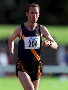 29 June 2001; Nigel Brunton of Clonliffe Harriers AC competing in the men's 5000m during the Dublin International Athletics meet at Morton Stadium in Santry, Dublin. Photo by Ray McManus/Sportsfile