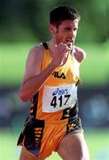 29 June 2001; Peter Mathews competing in the men's 5000m during the Dublin International Athletics meet at Morton Stadium in Santry, Dublin. Photo by Ray McManus/Sportsfile