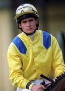 30 June 2001; Jockey Pat Smullen at the Curragh Racecourse in Kildare. Photo by Damien Eagers/Sportsfile