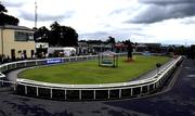 14 July 2001; A general view of the parade ring at the Curragh Racecourse in Kildare. Photo by Damien Eagers/Sportsfile