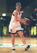 24 January 1998; Angie McNally of Meteors during the Sprite Women's Senior National Cup Semi-Final between Snowcream Waterford Wildcats and Meteors at the National Basketball Arena in Tallaght, Dublin. Photo by Brendan Moran/Sportsfile