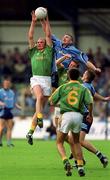 15 July 2001; John McDermott of Meath wins a kickout ahead of Darren Homan of Dublin during the Bank of Ireland Leinster Senior Football Championship Final match between Dublin and Meath in Croke Park, Dublin. Photo by Damien Eagers/Sportsfile
