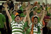 7 October 2000; Republic of Ireland supporters during the World Cup 2002 Qualification Group 2 match between Portugal and Republic of Ireland at the Estádio da Luz in Lisbon, Portugal. Photo by Damien Eagers/Sportsfile