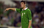 7 October 2000; Niall Quinn of Republic of Ireland during the World Cup 2002 Qualification Group 2 match between Portugal and Republic of Ireland at the Estádio da Luz in Lisbon, Portugal. Photo by Damien Eagers/Sportsfile