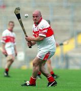 15 July 2001; Geoffrey McGonagle of Derry during the Guinness Ulster Senior Hurling Championship Final match between Derry and Down at Casement Park in Belfast. Photo by Aoife Rice/Sportsfile