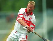 15 July 2001; Gregory Biggs of Derry during the Guinness Ulster Senior Hurling Championship Final match between Derry and Down at Casement Park in Belfast. Photo by Aoife Rice/Sportsfile