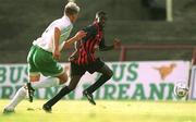 11 July 2001; Mark Rutherford of Bohemians during the UEFA Champions League First Qualifying Round First Leg match between Bohemians and FC Levadia Maardu at Dalymount Park in Dublin. Photo by Brian Lawless/Sportsfile