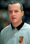 25 January 1998; Referee Martin Hehir prior to the Sprite Men's Senior National Cup Final between Denny Notre Dame and Neptune at the National Basketball Arena in Tallaght, Dublin. Photo by Brendan Moran/Sportsfile