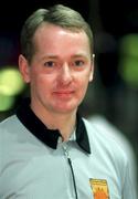 25 January 1998; Referee Paul Rice prior to the Sprite Men's Senior National Cup Final between Denny Notre Dame and Neptune at the National Basketball Arena in Tallaght, Dublin. Photo by Brendan Moran/Sportsfile