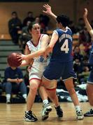 25 January 1998; Trish Nolan of Snowcream Waterford Wildcats in action against Ann Marie Kyne of Opennet Naomh Mhuire during the Sprite Women's Senior National Cup Final between Snowcream Waterford Wildcats and Opennet Naomh Mhuire at the National Basketball Arena in Tallaght, Dublin. Photo by Brendan Moran/Sportsfile