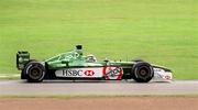 15 July 2001; Eddie Irvine of Ireland driving for Jaguar during the FIA British Formula One Grand Prix at Silverstone racetrack in England. Photo by Brendan Moran/Sportsfile