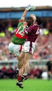 21 July 2001; Fergal Murray of Westmeath in action against Maurice Sheridan of Mayo during the Bank of Ireland All-Ireland Senior Football Championship Qualifier Round 4 match between Mayo and Westmeath at Dr. Hyde Park in Roscommon. Photo by David Maher/Sportsfile