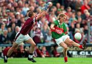 21 July 2001; Ciaran McDonald of Mayo in action aganist John Keane of Westmeath during the Bank of Ireland All-Ireland Senior Football Championship Qualifier Round 4 match between Mayo and Westmeath at Dr. Hyde Park in Roscommon. Photo by Damien Eagers/Sportsfile