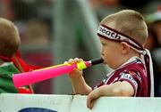 21 July 2001; A Westmeath supporter during the Bank of Ireland All-Ireland Senior Football Championship Qualifier Round 4 match between Mayo and Westmeath at Dr. Hyde Park in Roscommon. Photo by David Maher/Sportsfile