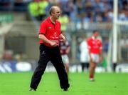 22 July 2001; Cork manager Larry Tompkins during the Bank of Ireland All-Ireland Senior Football Championship Qualifier Round 4 match between Galway and Cork at Croke Park in Dublin. Photo by Ray McManus/Sportsfile