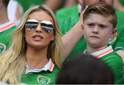 26 June 2016; Claudine Keane with her son Robert ahead of the UEFA Euro 2016 Round of 16 match between France and Republic of Ireland at Stade des Lumieres in Lyon, France. Photo by Stephen McCarthy/Sportsfile