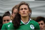 26 June 2016; Ireland captain Lucy Mulhall before the World Rugby Women's Sevens Olympic Repechage Semi Final match between Russia and Ireland at UCD Sports Centre in Belfield, Dublin. Photo by Seb Daly/Sportsfile
