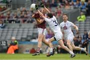 26 June 2016; John Heslin of Westmeath in action against David Hyland of Kildare during the Leinster GAA Football Senior Championship Semi-Final match between Kildare and Westmeath at Croke Park in Dublin. Photo by Oliver McVeigh/Sportsfile