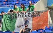 26 June 2016; Republic of Ireland supporters at the end of the UEFA Euro 2016 Round of 16 match between France and Republic of Ireland at Stade des Lumieres in Lyon, France. Photo by David Maher/Sportsfile